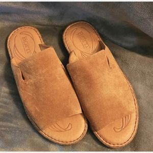 Born Women Casual Slip On Slide Comfort Sandals Mesilla Suede Size 6